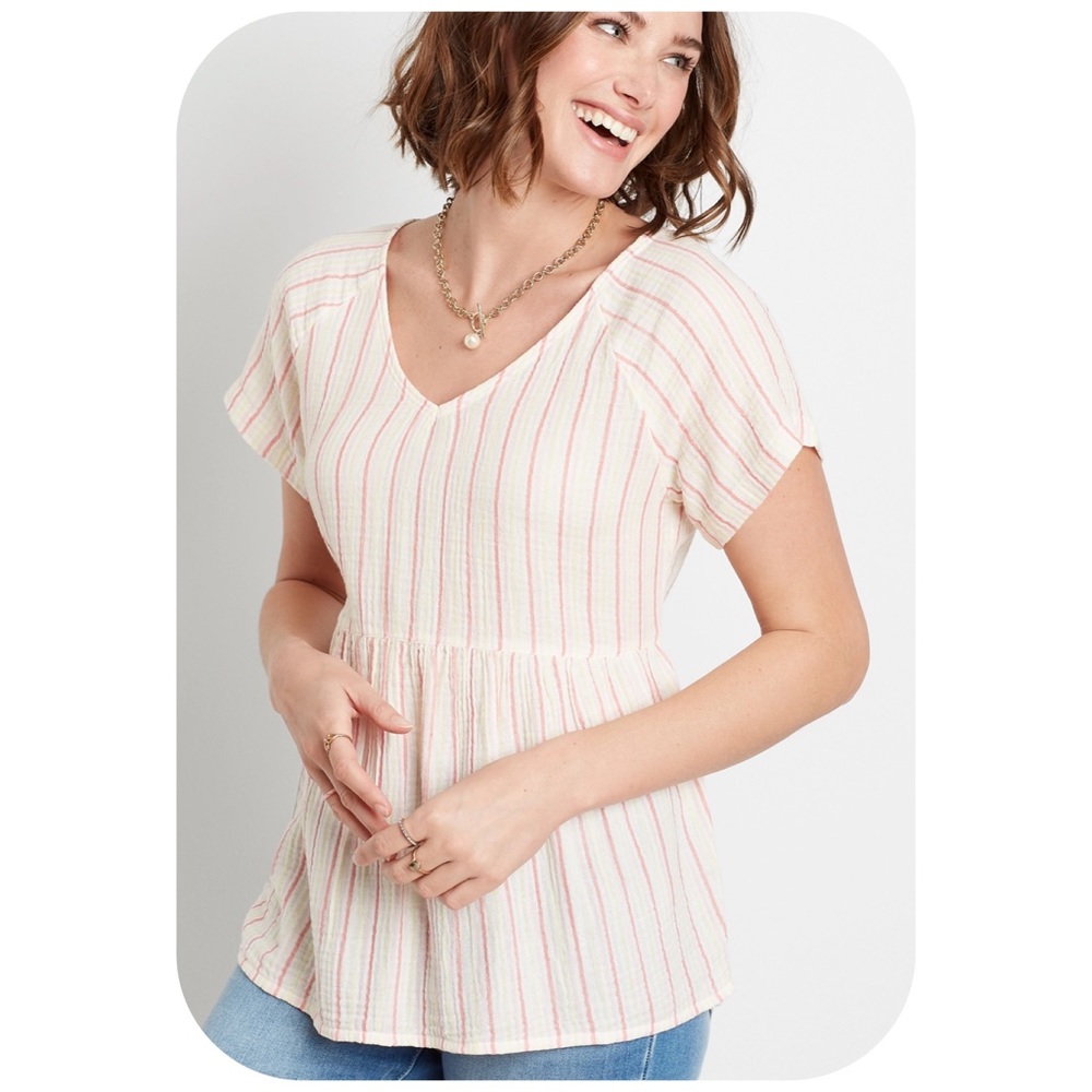 PLUS Maurices babydoll top